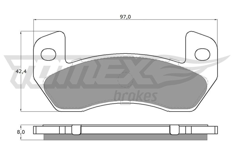 TOMEX BRAKES Piduriklotsi komplekt,ketaspidur TX 18-83